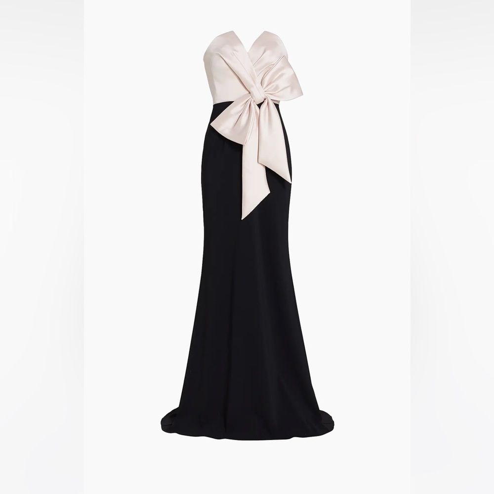 Badgley Mischka Bow Combo Mermaid Gown